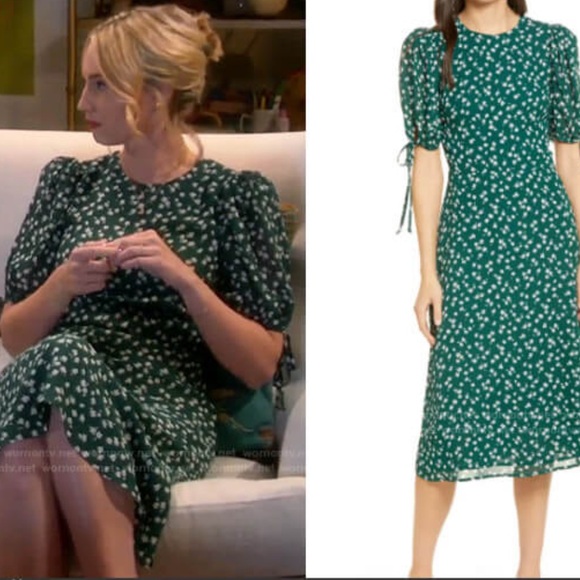 Reformation Dresses & Skirts - Reformation Oakley Dress in Annette Floral Green Size 4